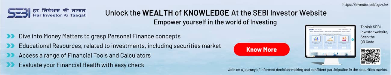 SEBI website banner